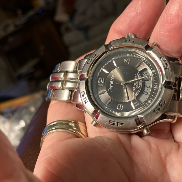 MENS VINTAGE ARMITRON MULTI  FUNCTION BRACELET WATCH. - Picture 5 of 10